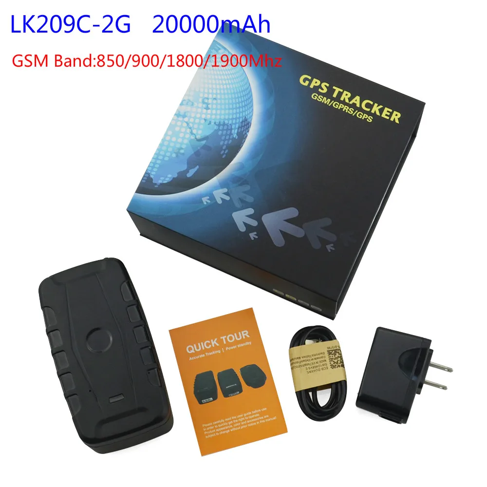 LK209C-2G With box LK209 трекер LK209A/LK209B/LK209C 2G 3g Автомобильный gps трекер локатор водонепроницаемый Магнит WCDMA GSM отслеживание в реальном времени отброшенная сигнализация - Цвет: LK209C-2G With box
