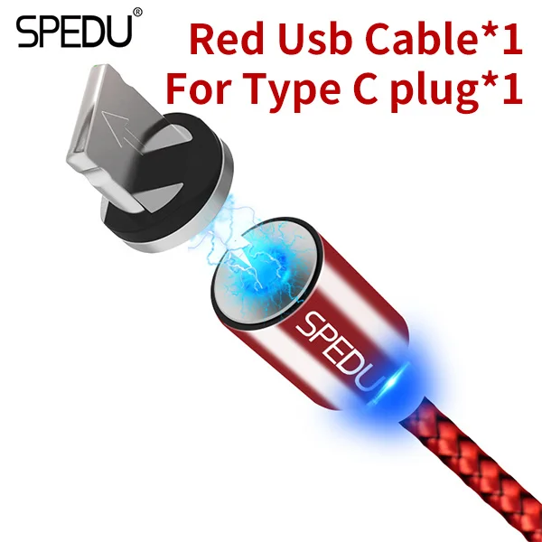 Магнитный Usb зарядный кабель SPEDU для xiaomi mi 8 mi 8 huawei p20 pro lite iphone x 7 8 6s plus se 5S samsung galaxy s8 s9 oneplus - Тип штекера: 1 ios plug   1 Cable