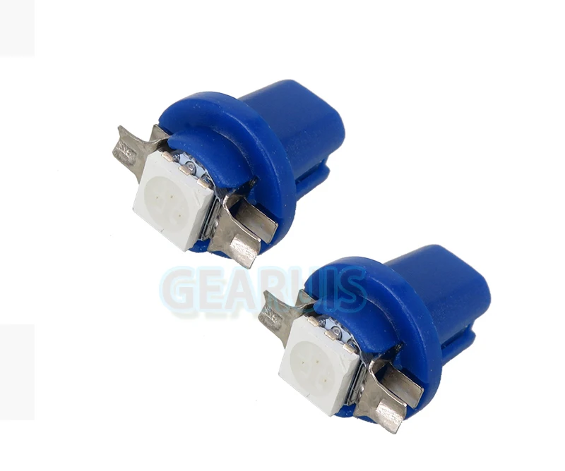 100 шт. светодиодные лампы T5 B8.5 5050 1 SMD|t5 b8.5|car lamp interiorled instrument |