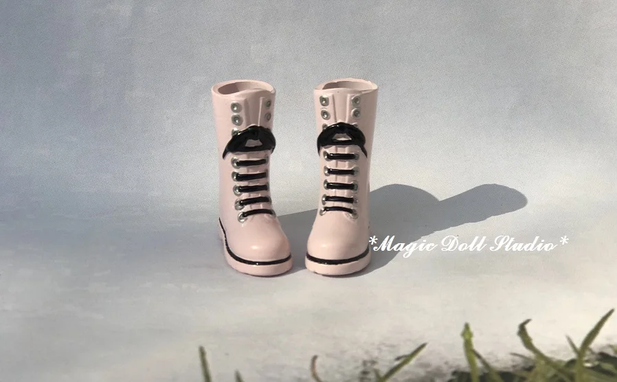 Продано [MG591] новая кукла NeoBlythe# ручная краска высокий светильник ботинки для скутера подходят для Blyth кукла azone обувь для розничной продажи - Цвет: Розовый