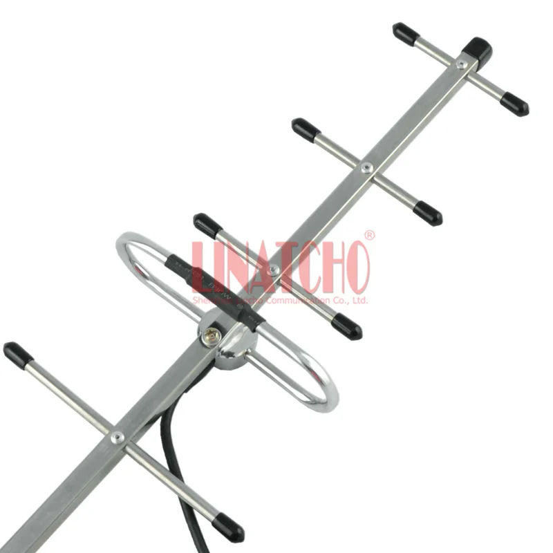 1.2ghz stainless steel 5 elements yagi 3 meters RG58U cable cctv transmitter outdoor yagi antenna F male connector