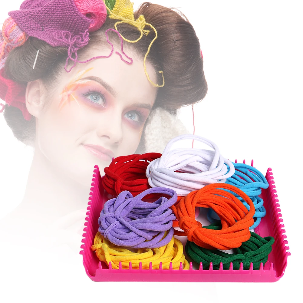 Stretchy Braided Crafts Loops Toy Accessories DIY Woven String Elastic N Loom Refill Braided Loops For Children Kids Without Box