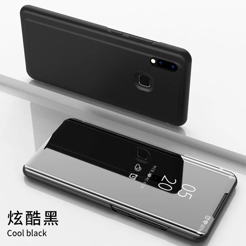 ДЛЯ VIVO Y95 чехол роскошное умное зеркало вид кожаный флип оболочка Стенд чехол для VIVO Y91 крышка телефона оболочка Coque VIVO Y 91 Y95