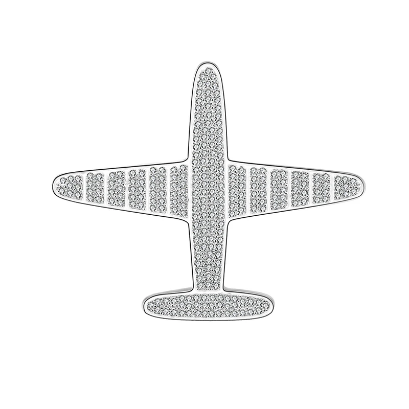 

Женская Медная брошь, модель самолета из меди с цирконием, высокое качество, модные ювелирные изделия, подарок, 2019
