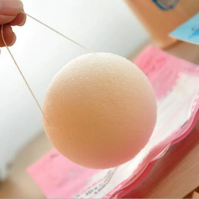 Лицевая ГУБКА уход за кожей лица моющая щетка хлопок бамбук древесный уголь