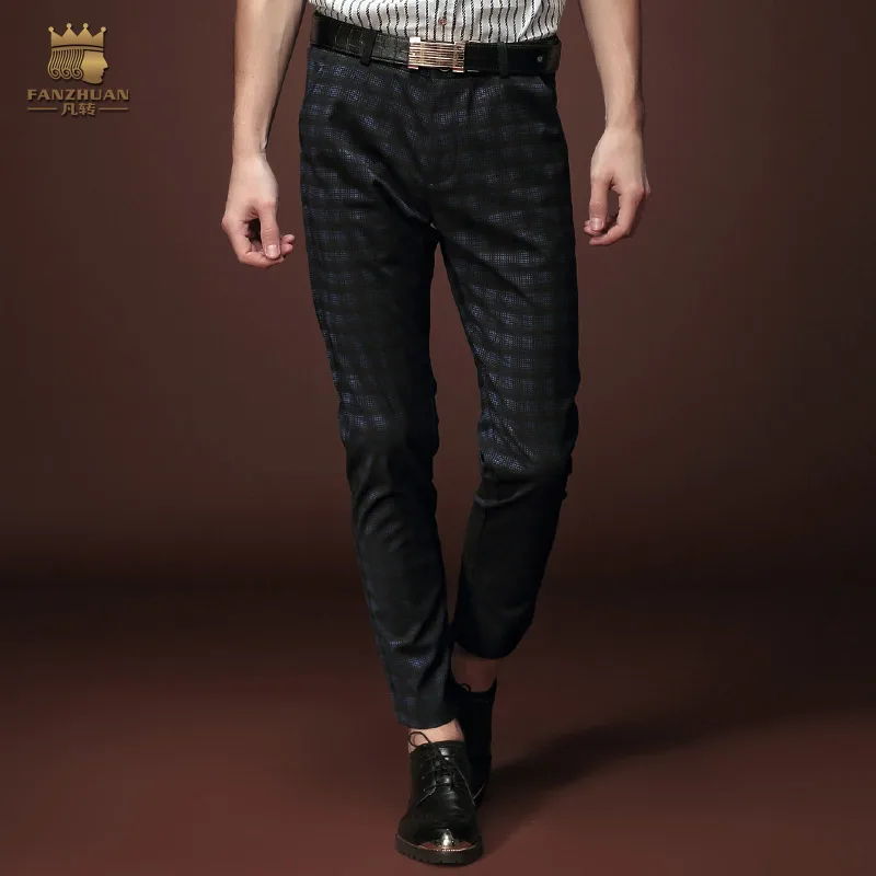 Бесплатная доставка Новые мужские модные повседневные летние брюки узкие