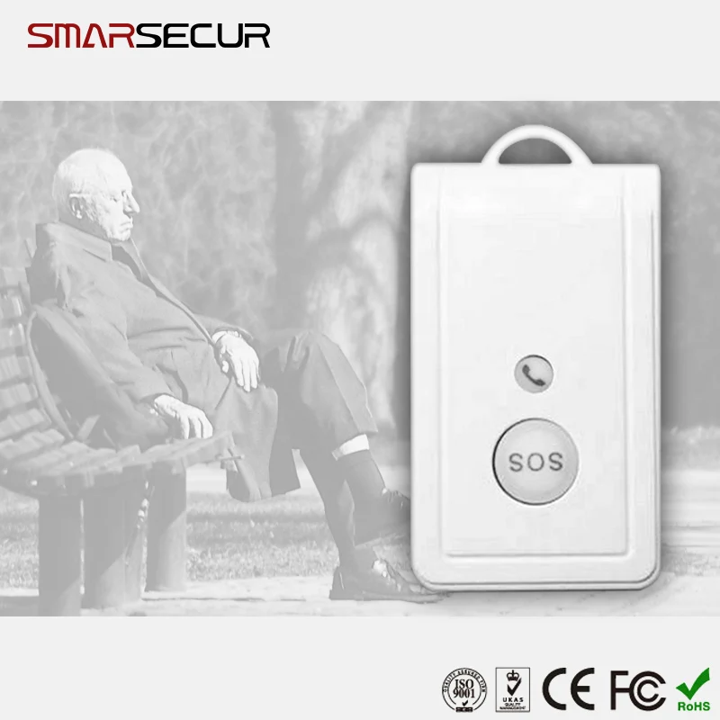 SMARSECUR Портативный Персональный gps Трекер Смарт-устройство SOS Аварийная кнопка голосовой монитор