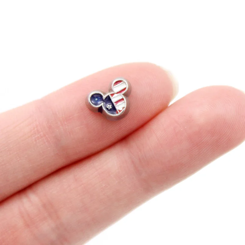 10 шт./лот оптовая продажа мини смешанных стильных плавающих подвесок для