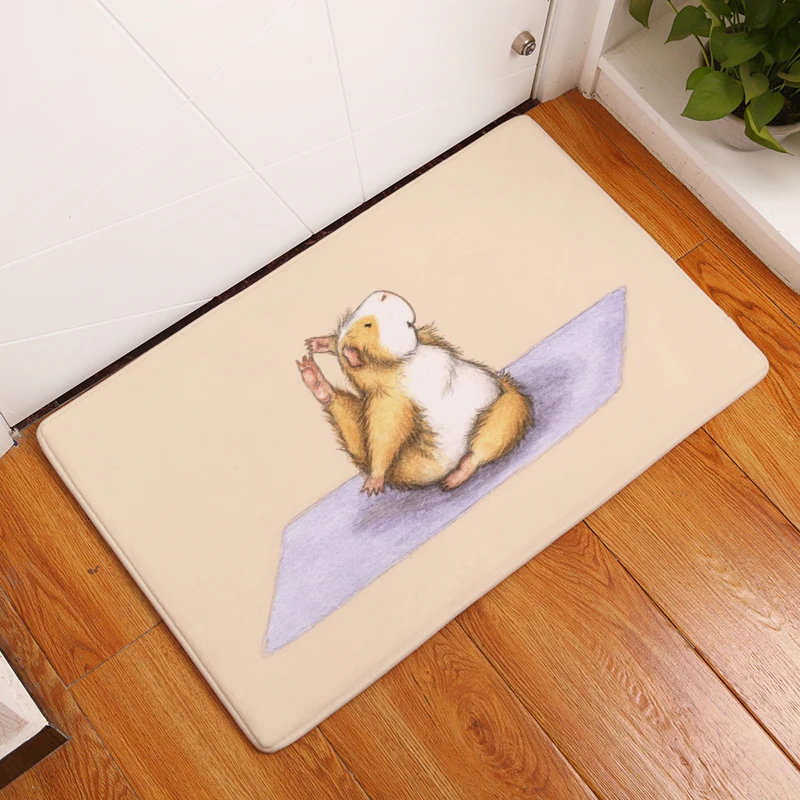 2017 новые ковры с принтом крыс для йоги Нескользящие кухонные коврики дома