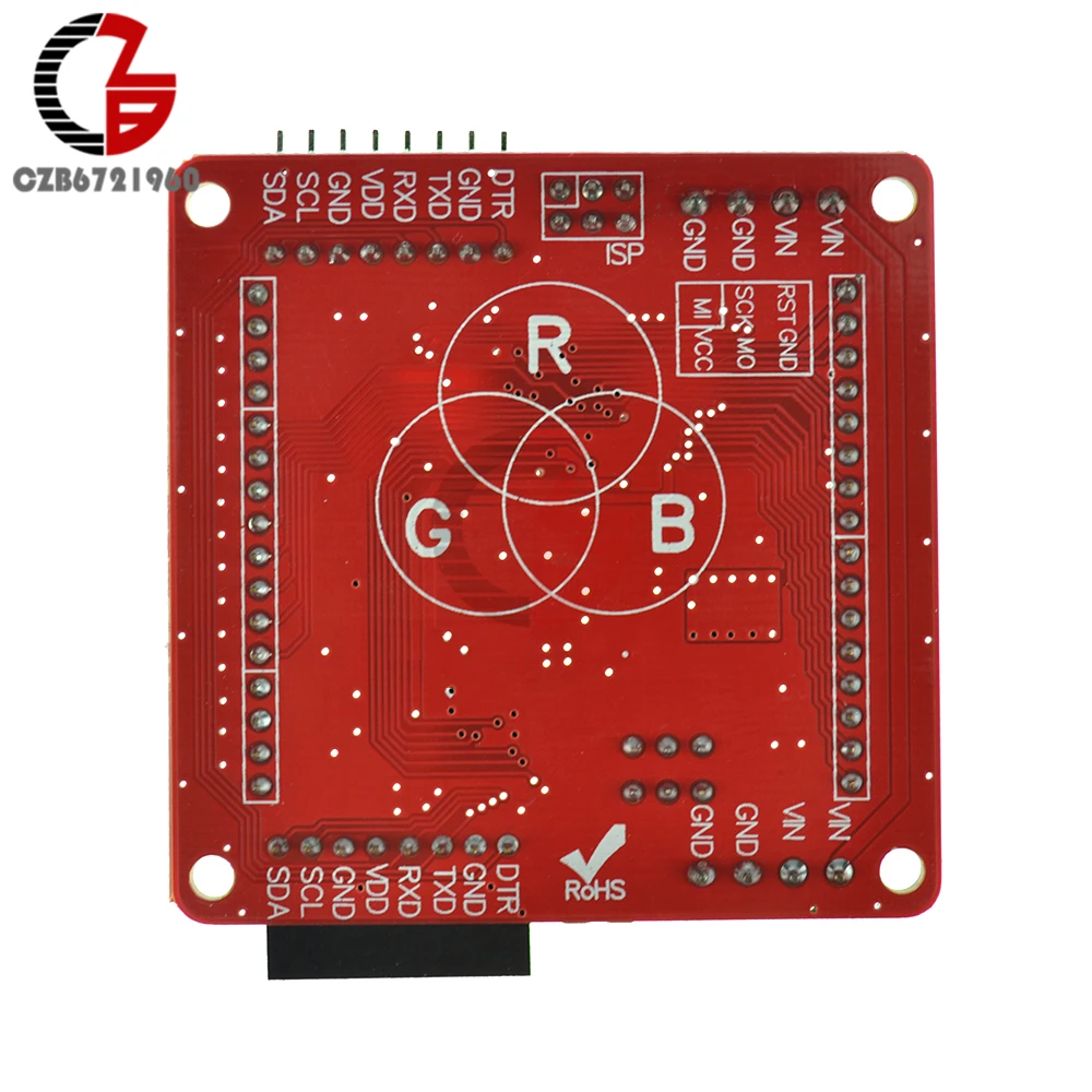 

RGB Full Color Rainbow V2.0 Matrix RGB LED Driver Shield for Arduino
