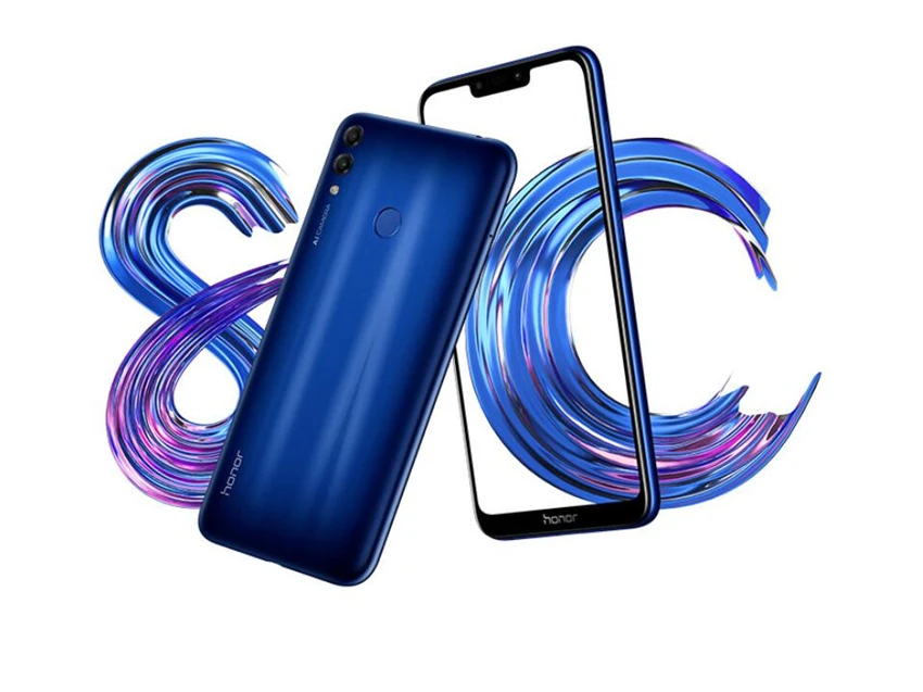 Honor 8C мобильный телефон Восьмиядерный 6,26 ''полный экран HD+ 1520x720 Qual-comm Snapdragon 632 Android 8,1 4000 мАч глобальная прошивка