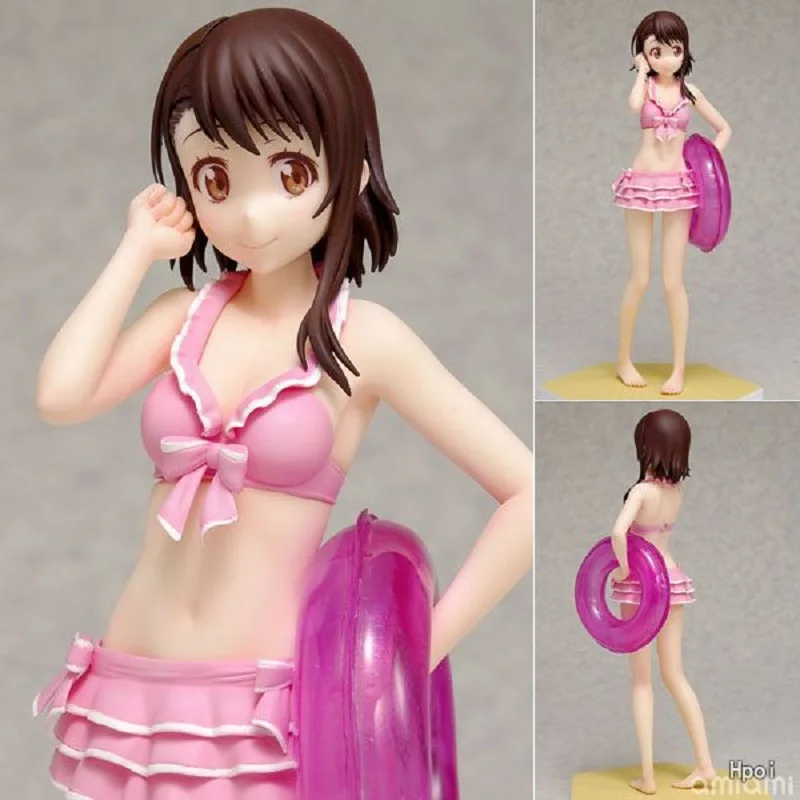 16 см аниме Nisekoi Onodera Kosaki розовый купальник спасательный круг Ver ПВХ модель