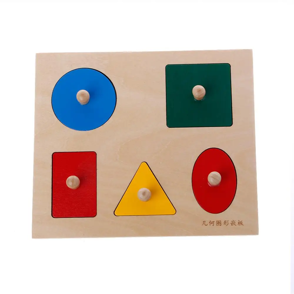 

Montessori Shapes Sorting Puzzle Geometry Board Education Preschool Kids Toys