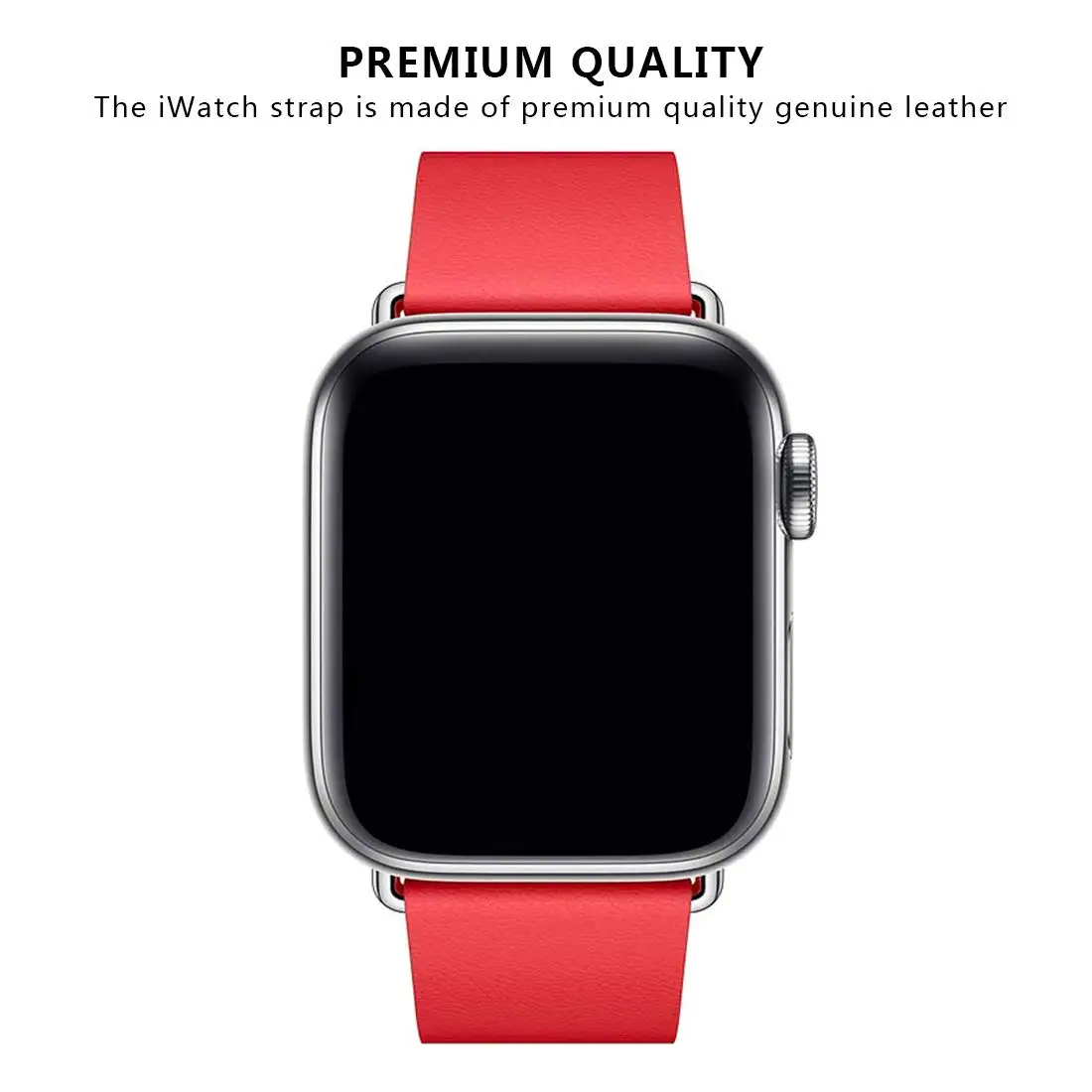 Кожаный браслет-петля, современный ремешок с пряжкой для Apple Watch, серия 5, 4, 40 мм, 44 мм, ремешок для браслета iWatch, серия 3, 2, 1, 38 мм, 42 мм