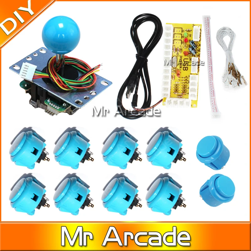 Джойстик DIY Kit нулевой задержкой Аркады DIY USB энкодера для PC джойстик Sanwa Sanwa Кнопки маме