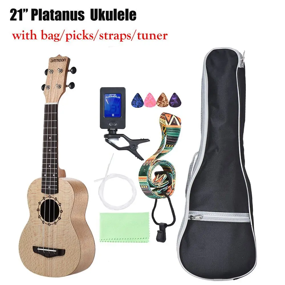 Ukulele Set 1 Ammoon укулеле 2" Акустическая укулеле 15 Лада 4 струны гитара музыкальный струнный инструмент различные типы гитары ra для опции - Цвет: Ukulele Set 1