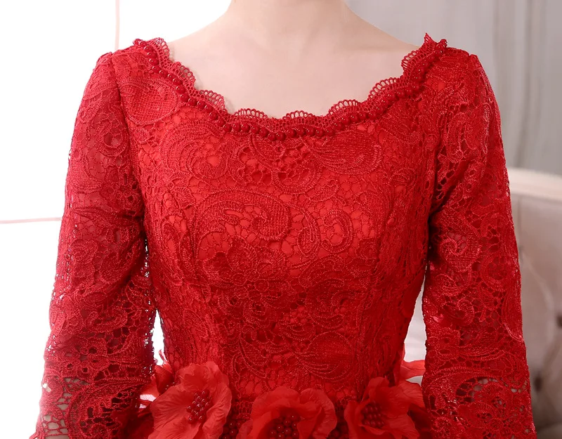 Три четверти Vestido De Quinceanera платье с бисером на Кружева бальное платье жемчужина спинки на шнуровке Vestidos De 15 Anos