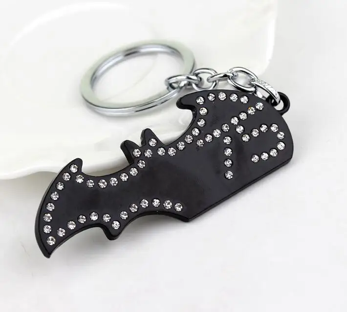 Black DC Comics мститель Фильм Супермен брелок с Бэтменом брелок Porte clef брелок подарок для мужчин и женщин Сувенирный брелок для ключей - Цвет: Black