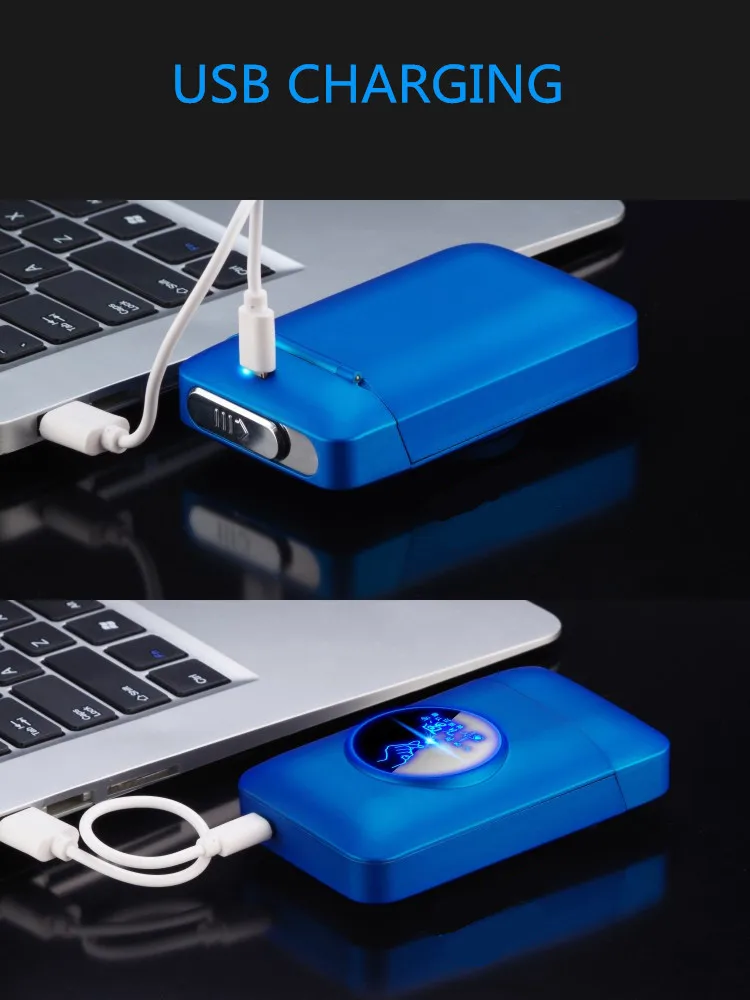 Металлическая сигарета чехол с зарядкой от USB Электронная зажигалка творческая электронная сигарета коробка мундштук для студийной съемки под заказ подарок