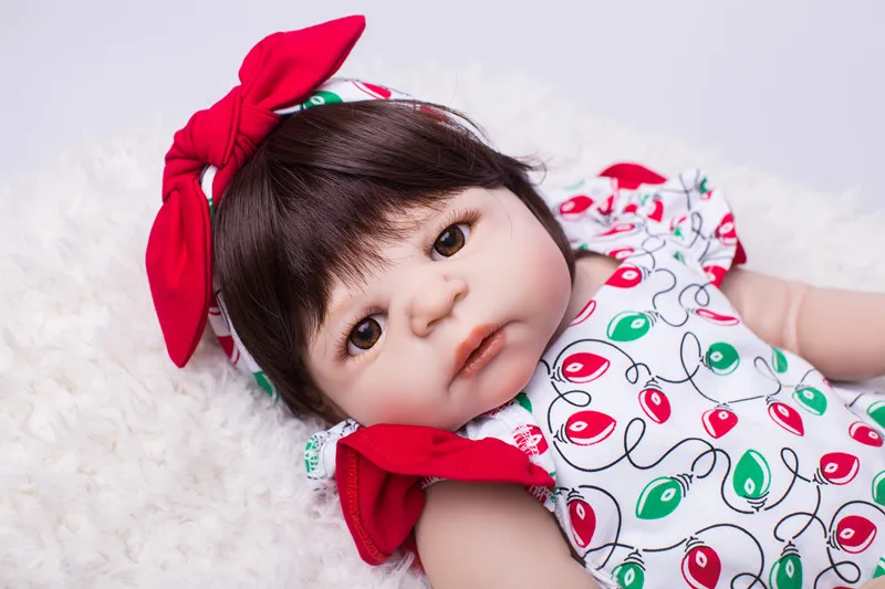 BZDOLL 22 &quotполный силиконовые Reborn Baby Doll игрушки 55 см принцессы для новорожденных