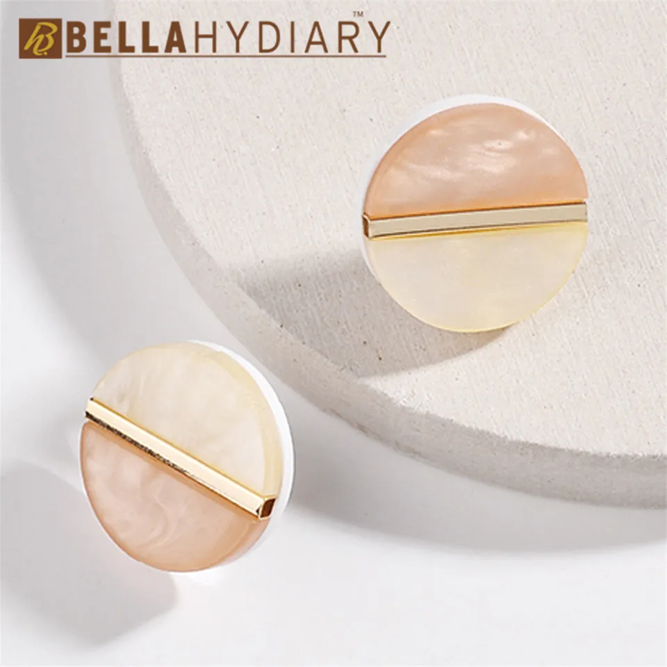 

NEW Fashion Spring Summer Simple Design Semicircle Round Stud Earrings for Women Female Jewelry Statement Christmas Gift