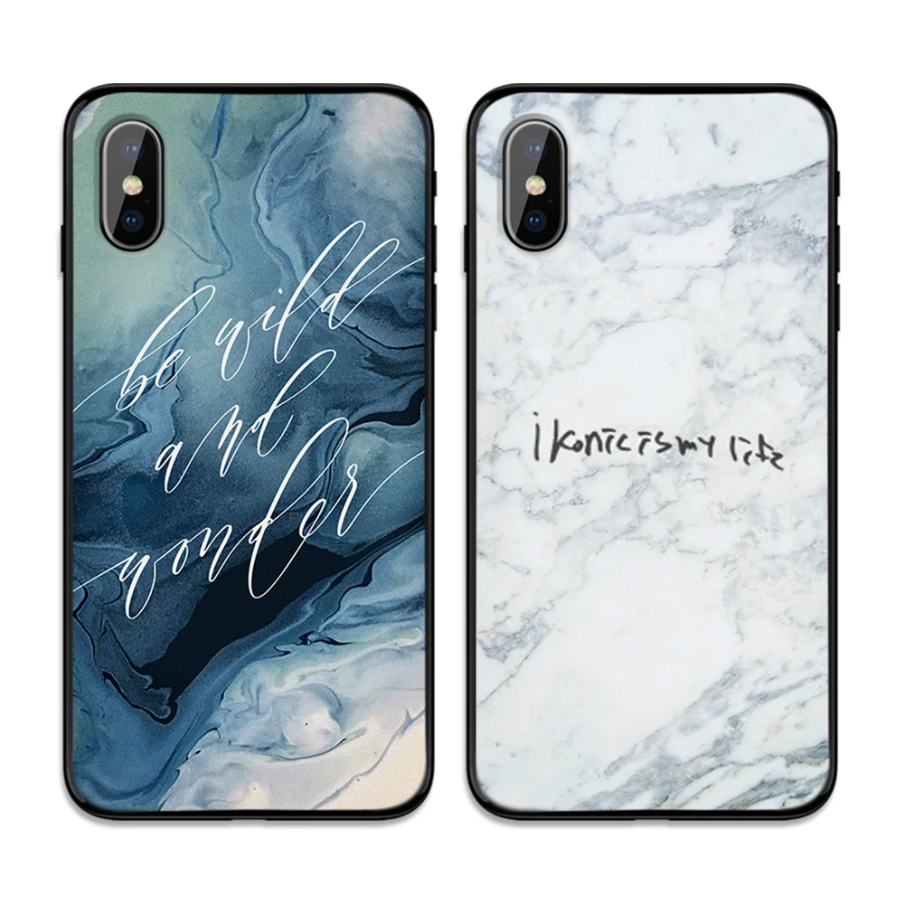 Красивый Мраморный Мягкий ТПУ чехол для Apple iPhone 6 6S 7 8 Plus 5 5S SE X XS MAX XR силиконовые