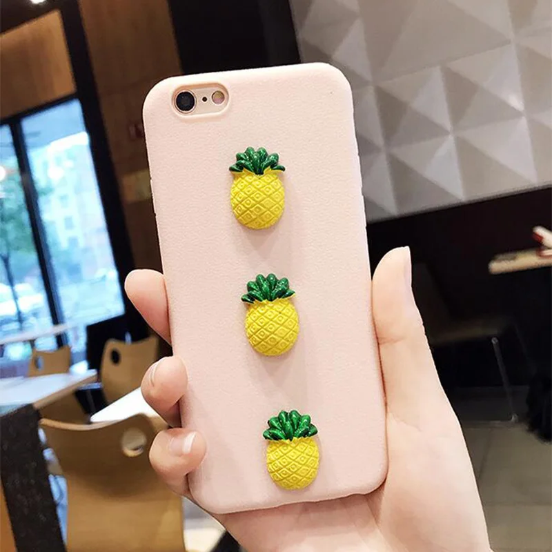 Прекрасный ананас клубника Дело Симпатичные Фрукты чехол для телефона
