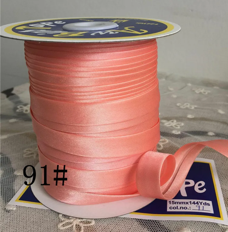 Col No.91 5/"(15 мм) X25Yards/карта атласная косая лента, AW бренд ручной работы для пошив одежды «сделай сам» и обрезки - Цвет: Col No.91