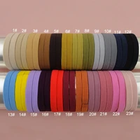 30pcs 8mm multi colors wide flat elastic ponytail holders hair bands for womenhair tieswholesales