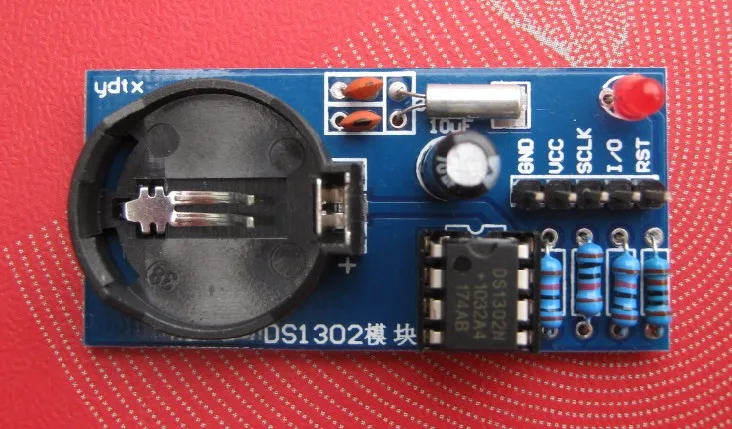 Ds1302 clock module with CR2032 battery ds1302 single chip computer real time Brazil | Электронные компоненты и