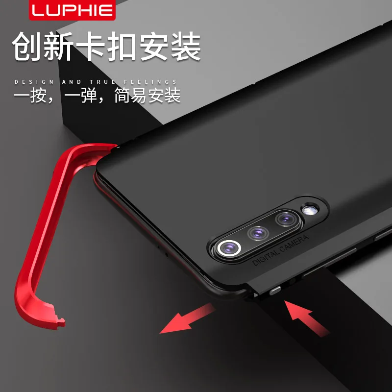 Shockproof Metal Bumper Case For Xiaomi Mi 9 Mi9 Cover Anti Fingerprint Hard PC Back Xiomi Armor M9 |