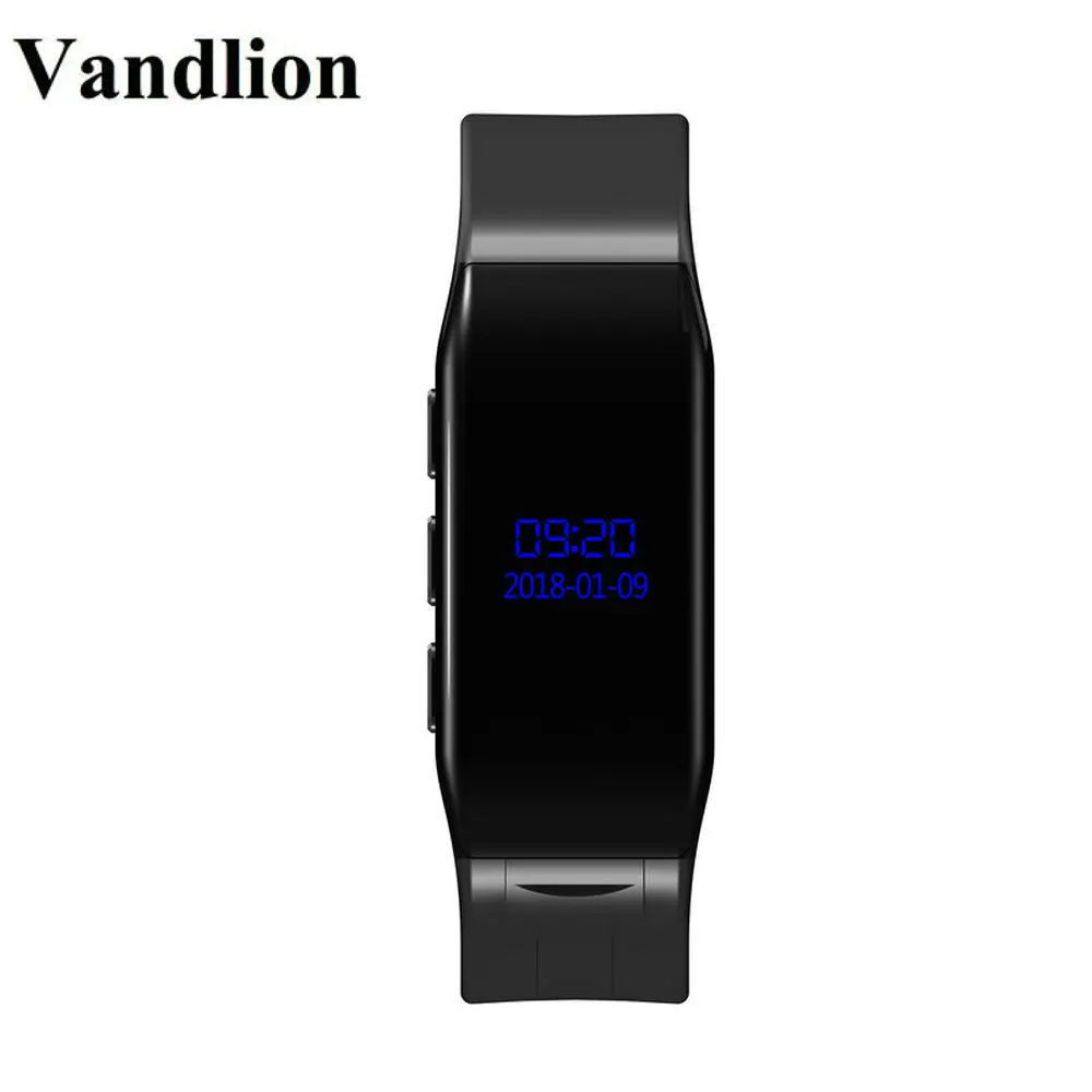 Цифровой голосовой записывающий наручные часы Vandlion с активной записью, диктофоном 192 кбит/с MP3, OLED-экраном, деловой V86.