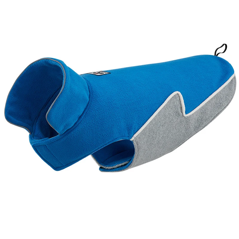 Одежда для собак пальто двухсторонняя флисовая зимняя теплая одежда домашних