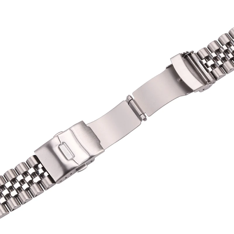 Stainless Steel Watch Strap Bracelet 18mm 20mm 22mm 24mm Women Men Silver Solid Metal Watchband Accessories