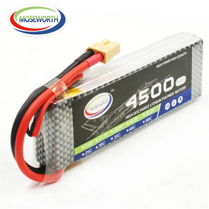 Аккумулятор LiPo 3S 4500 мАч 11 1 В 25C Burst 50C для радиоуправляемого самолета вертолета