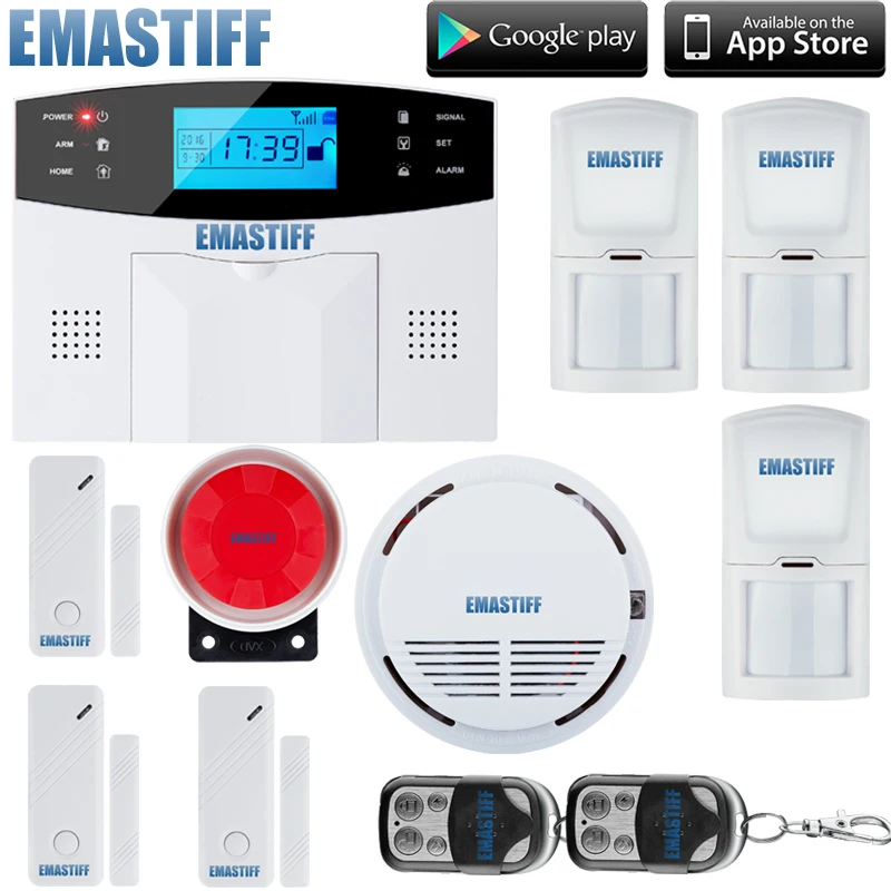 

Best price Tri band 850/900/1800/1900 MHz GSM home alarm system with PIR Motion Detector GSM Alarm System With Russian voice