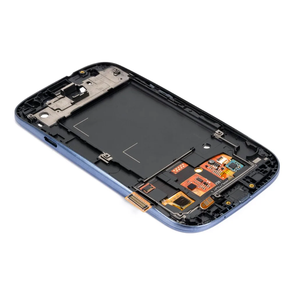 5 шт. I9300 I9305 ЖК-дисплей с рамкой для samsung Galaxy S III S3 i9300 i9305 ЖК-дисплей Дисплей Панель Сенсорный экран дигитайзер сборка Рамка