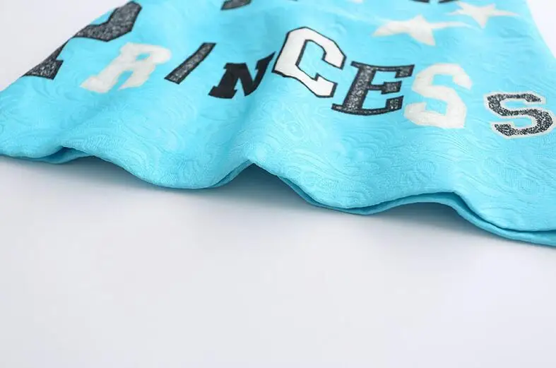 Toddler Girl Fashion Dresses Spring Autumn Little Party Dress Princess Letter Print For Kids Sky Blue Clothing | Детская одежда и