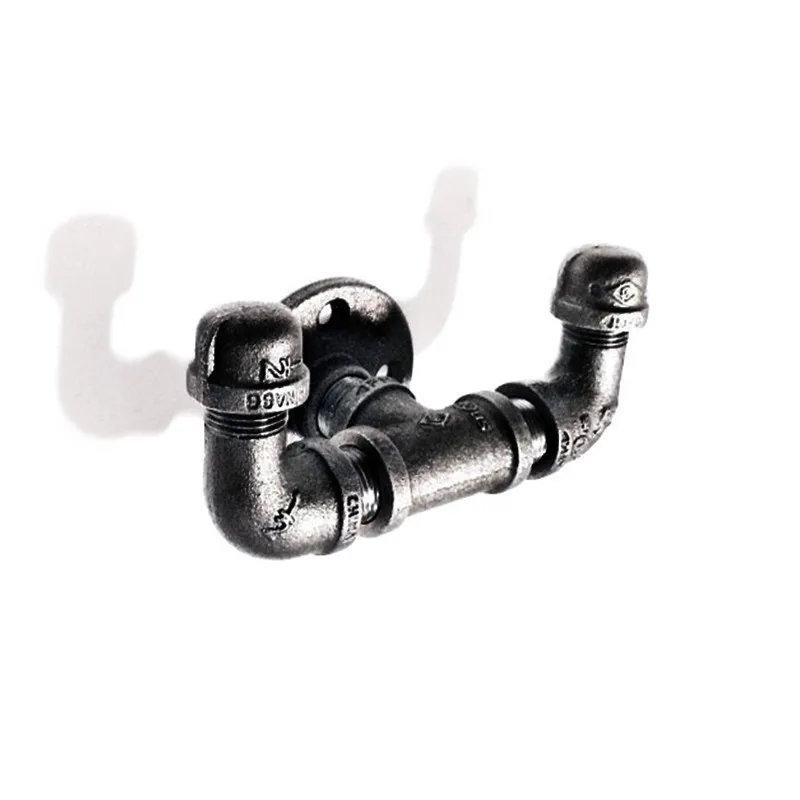 1 шт. крючки для шляп НОВЫЕ антикварные Серебристые черные промышленные труб