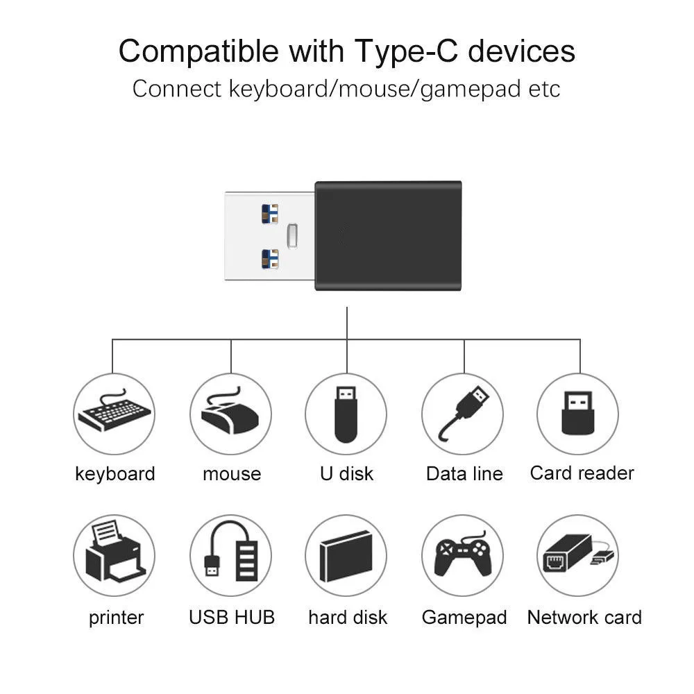 Адаптер Xnyocn USB Type C к 2 0 адаптер USBC OTG Переходник адаптеры коннектор| |