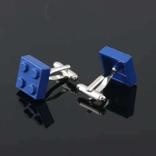 9 Colors Square Toy Building Block Game Cufflinks Lego Classic Copper Cuff Links For Mens Jewelry Gift GD0091 | Украшения и