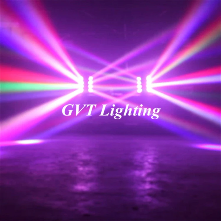 Высококачественный светодиодный фонарь RGBW 8x12 Вт с вращающейся головкой паука