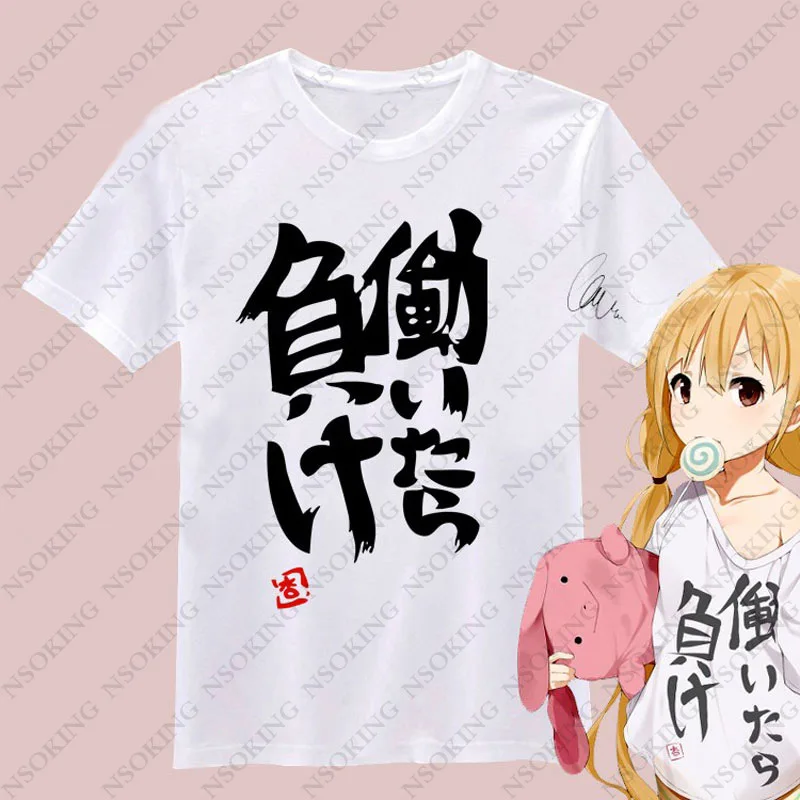 Футболка с мультипликационным рисунком японского аниме Futaba anzu футболки для