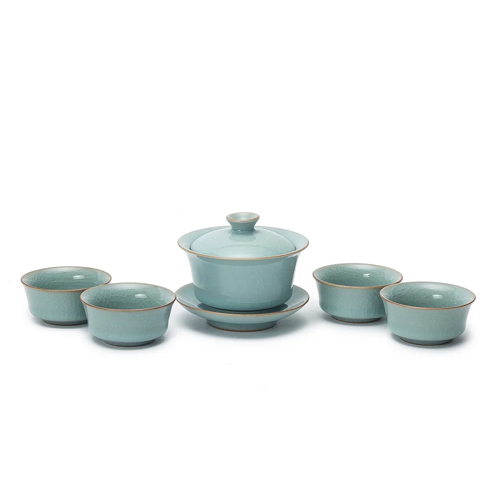 Newchinaroad фарфоровая чаша с крышкой Кунг Фу gaiwan супница teaset церемониальными чай