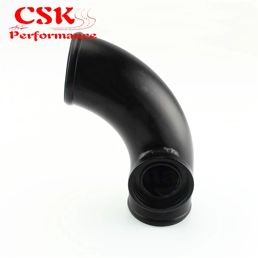 Universal 3&quot / 2.75&quot 2.5&quot 90 Degree Pipe Piping Flange Adapter For Ssqv Sqv Bov Blow Off Valve Black |