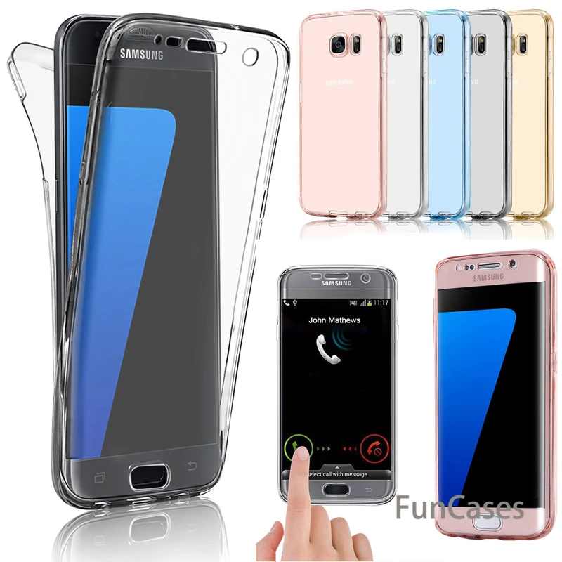 Полный корпус мягкий TPU чехол для samsung Galaxy S8 S9 Note 8 9 S7 край J4 J6 J8 2018 A6 A8 плюс A3 A5 A7 2017 J3