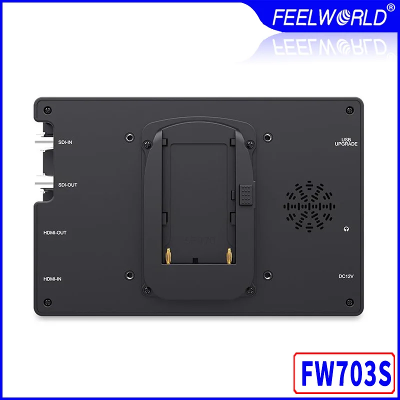 Feelworld FW703S 3G SDI 4K HDMI DSLR 7-дюймовый ЖК-монитор IPS Full HD 1920x1200 портативный полевой