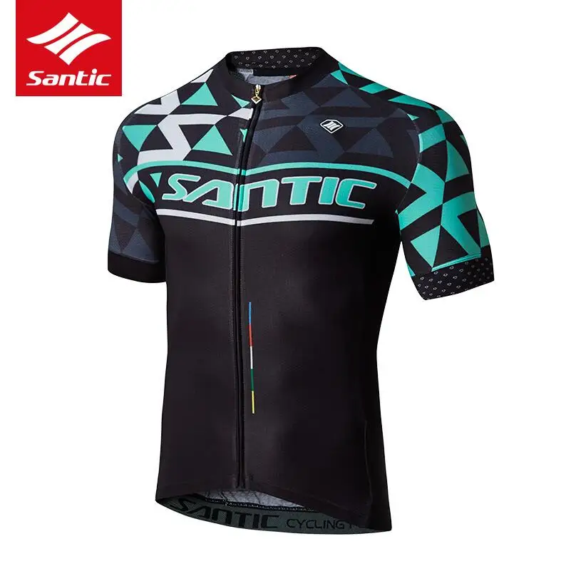 Santic 2019 Мужская велосипедная Джерси с коротким рукавом Pro MTB дорожный велосипед