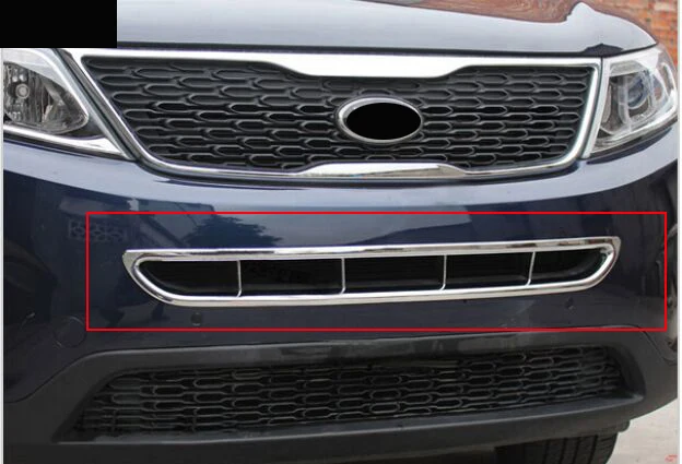 

Высокое качество! Новинка для KIA Sorento 2013 2014 2015 хромированный ABS передний под Центр решетка радиатора
