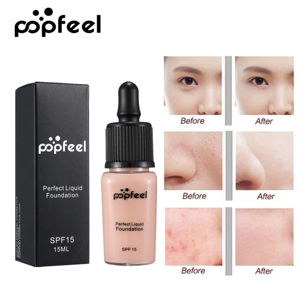 Popfeel полное покрытие консилер идеальная Жидкая основа для макияжа лица